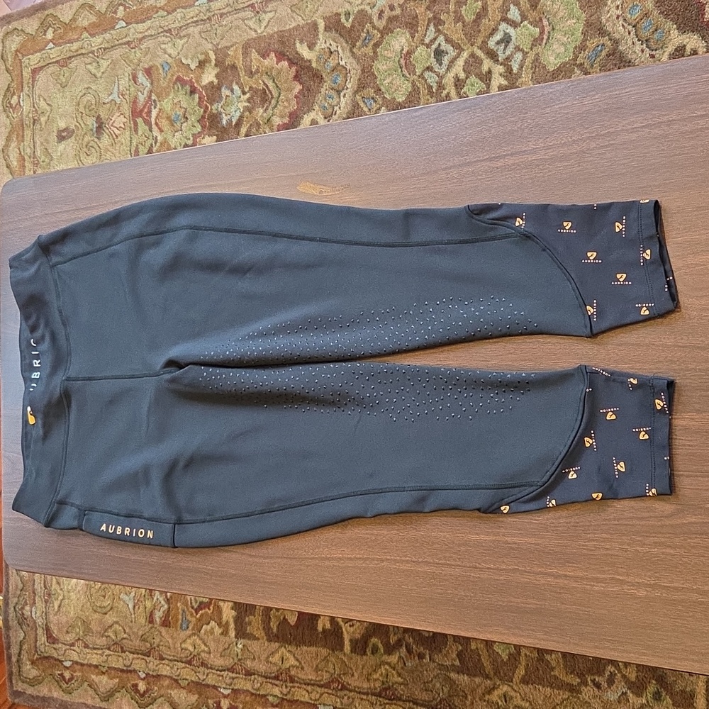 Shires Aubrion Ladies Porter Silicone Fleece Lined Winter Tights Size XL Us 12